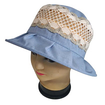Шляпа Mabi 0776  l.blue - делук