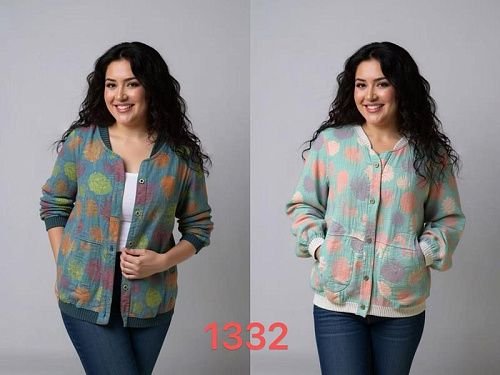 Кофта Шаолинь AT1332 mint - делук