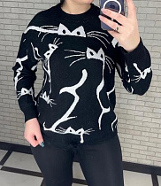 Свитер Levisha 25402 black - делук