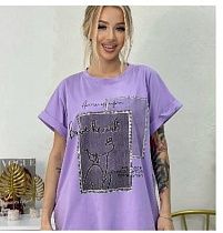 Футболка Elena&Vika 25314 lilac Футболка Elena&Vika 25314 lilac - делук