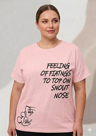 Футболка Newe 400-1 pink - делук