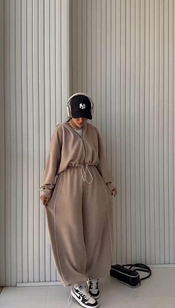 Костюм Спорт Modnulya 2127 beige - делук