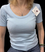 Футболка Elena&Vika 26114 l.blue - делук