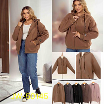 Кофта Спорт Jjf 50145 l.brown - делук