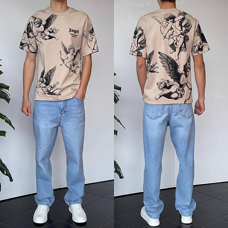 Футболка I8Denim 90566 beige - делук