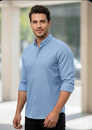 Рубашка Mary Poppins 7185 l.blue - делук