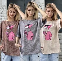 Футболка Karolina KR154 beige - делук
