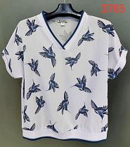 Футболка Lida 3785 white-blue - делук