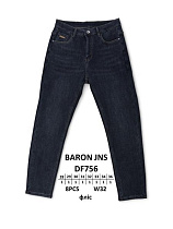Джинсы Baron Jeans DF756 black - делук
