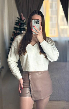 Юбка-Шорты Arina 1696 beige - делук