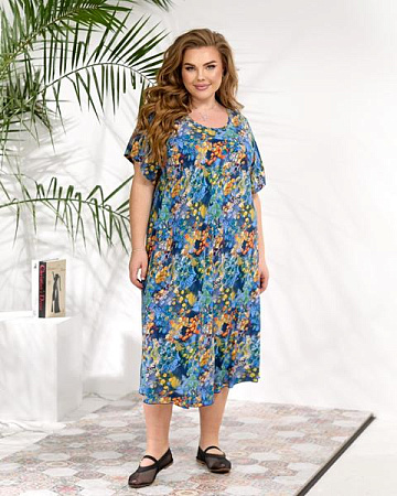 Платье Jjf 888 blue - делук