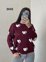 Свитер Fsn 3045 wine - делук