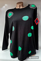 Свитер Levisha 24046 black-green - делук