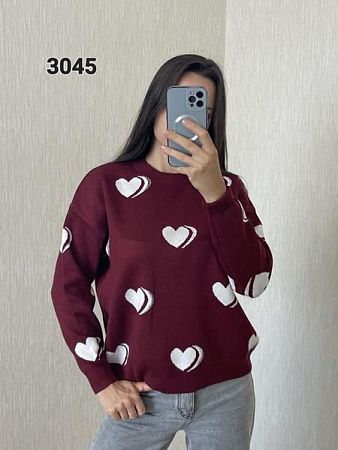 Свитер Fsn 3045 wine - делук
