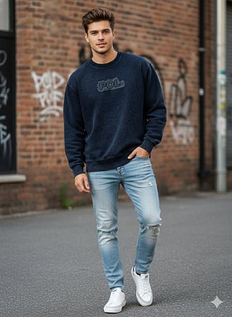 Свитер Moranny MR359 navy - делук