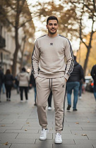 Костюм Спорт Delviago DL656 beige - делук