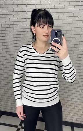 Свитер Levisha 24503 white - делук