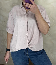 Рубашка Levisha 26120-1 beige - делук