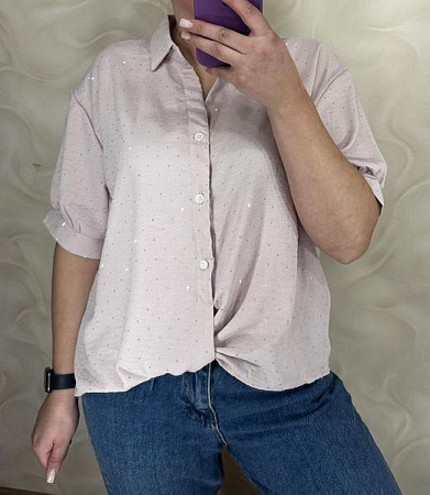 Рубашка Levisha 26120-1 beige - делук