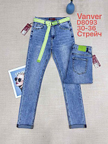 Джинсы Vanver D8093 l.blue - делук