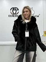 Дубленка Yafeier 25106 black - делук