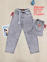 Джинсы Vanver B82019 l.grey - делук