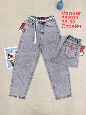 Джинсы Vanver B82019 l.grey - делук