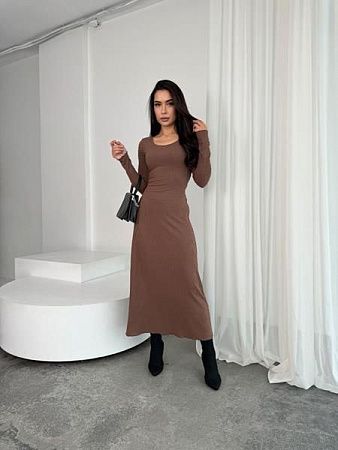 Платье Arina 3063 brown - делук