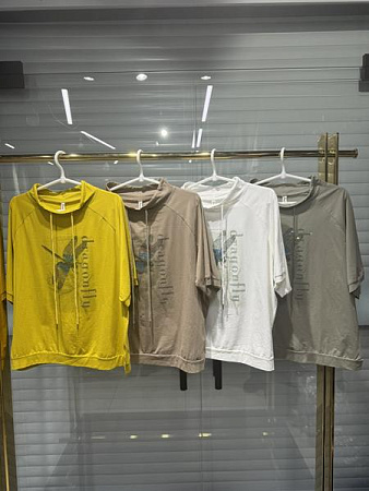 Футболка Dgmd E26135 khaki - делук