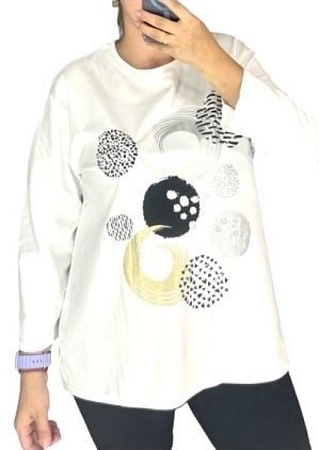 Свитер Elena&Vika 27087 white - делук