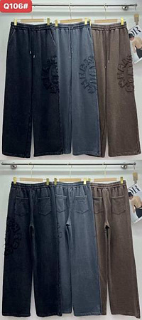 Штаны Шаолинь QL106 grey - делук