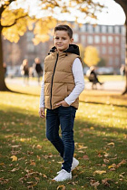 Жилетка Delfinka 50231 beige - делук