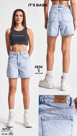 Шорты Jeans Club 2836-4S5-3 l.blue - делук