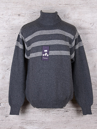 Свитер Ismail 201 d.grey-l.grey - делук