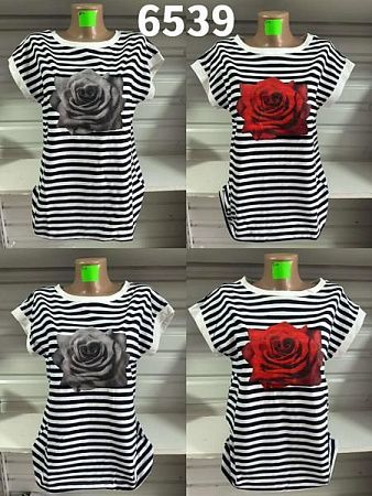 Футболка Gertie 6539 black-grey - делук