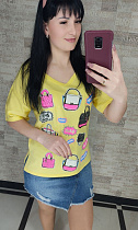 Футболка Shipi Kyz09 yellow - делук