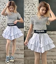 Юбка Karolina KR215 white - делук