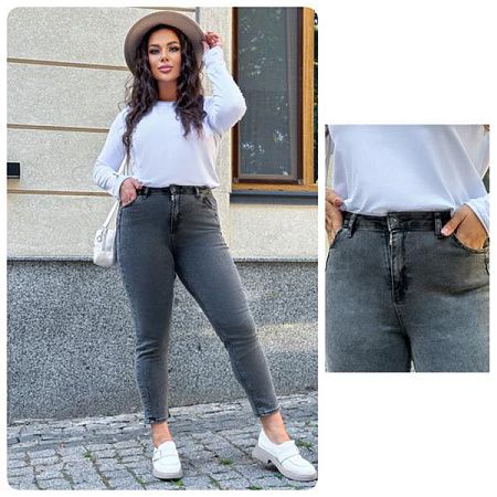 Джинсы Lady N 4199-1 grey - делук