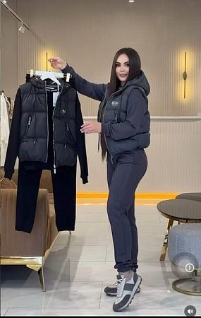 Костюм Спорт Modnulya 3030 black - делук