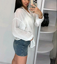 Рубашка Lora LR1004 white - делук