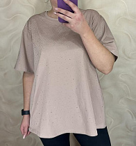 Футболка Levisha 26002 d.beige - делук