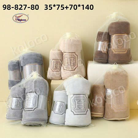 Полотенце Koloco 98-827-80(70*140/35*75) - делук