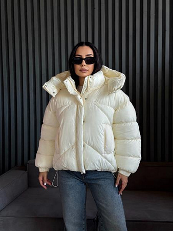 Пуховик Trend 2543 beige - делук