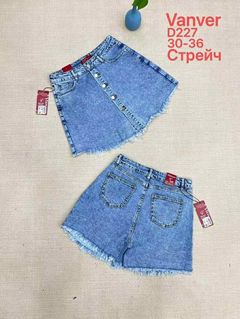 Юбка-Шорты Maxim Jeans D227 l.blue - делук