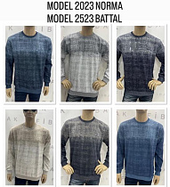 Свитер Vip Stendo 2523 d.grey-l.grey - делук