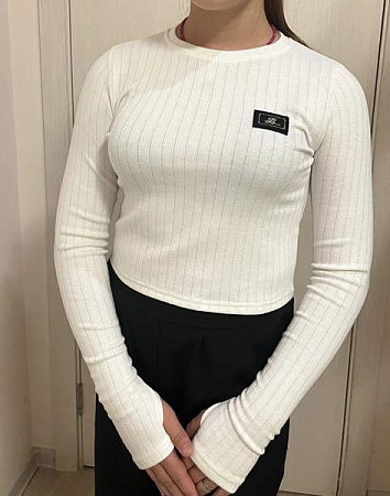 Лонгслив Annet EL04 white - делук