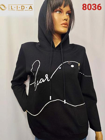 Батник Lida 8036 black - делук