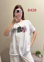 Футболка Fsn 2428 white Футболка Fsn 2428 white - делук