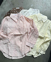 Рубашка Lora LR1240 brown - делук