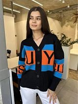 Кофта Levisha 26331 black-orange - делук